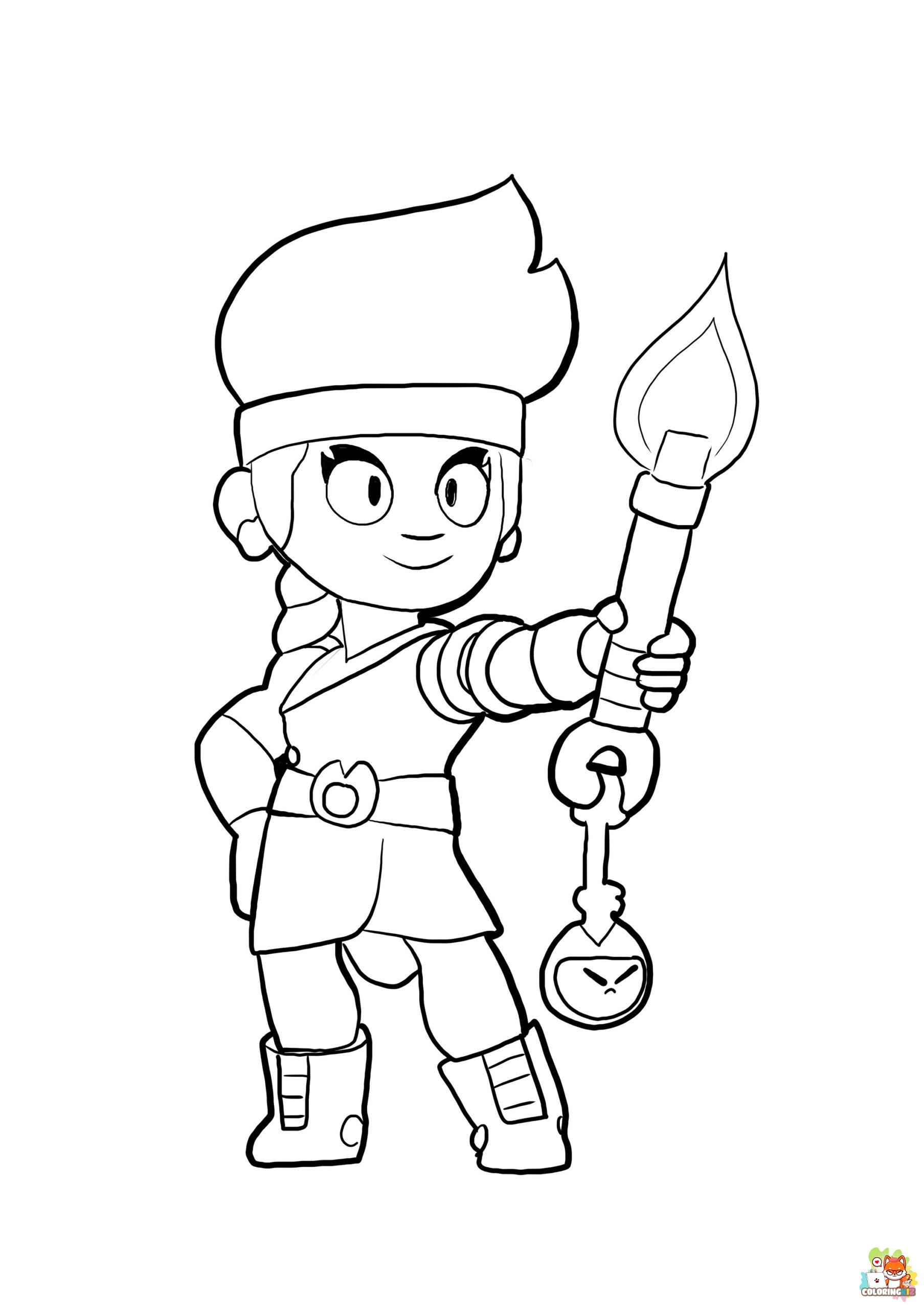 brawl stars coloring pages 9