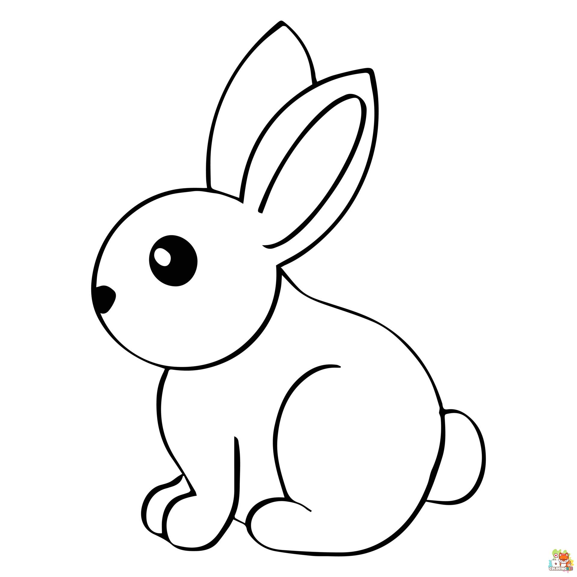 bunnies coloring pages 3