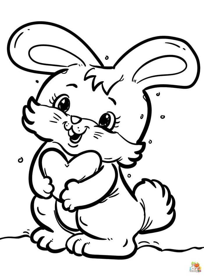 bunnies coloring pages 4