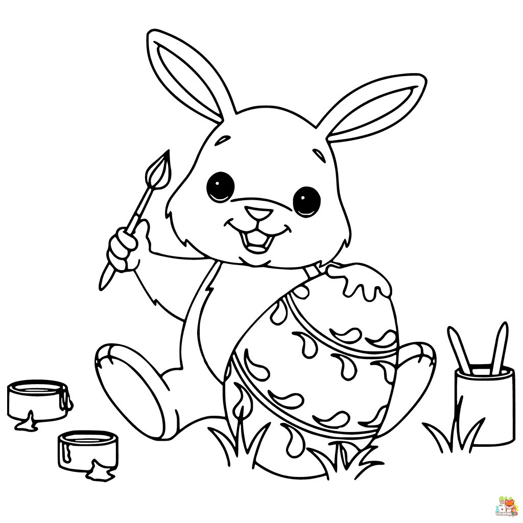 bunny coloring pages 1