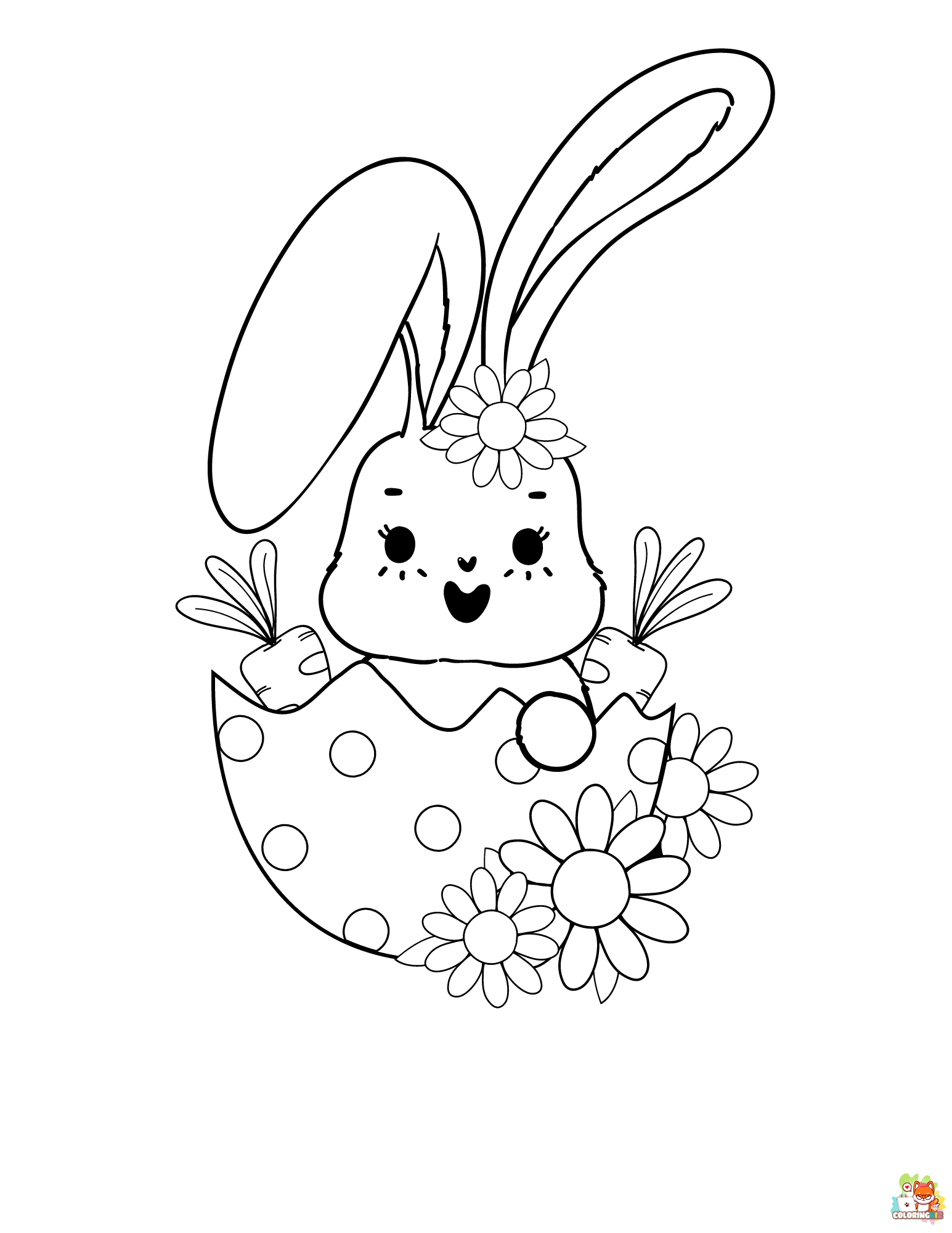 bunny coloring pages 2