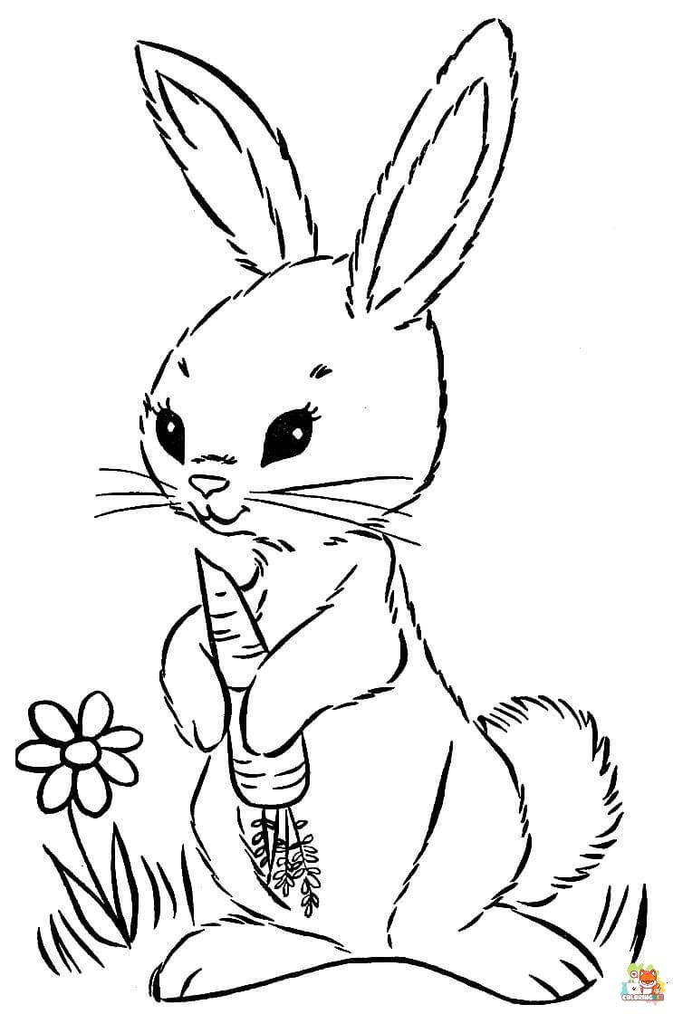 bunny coloring pages 4