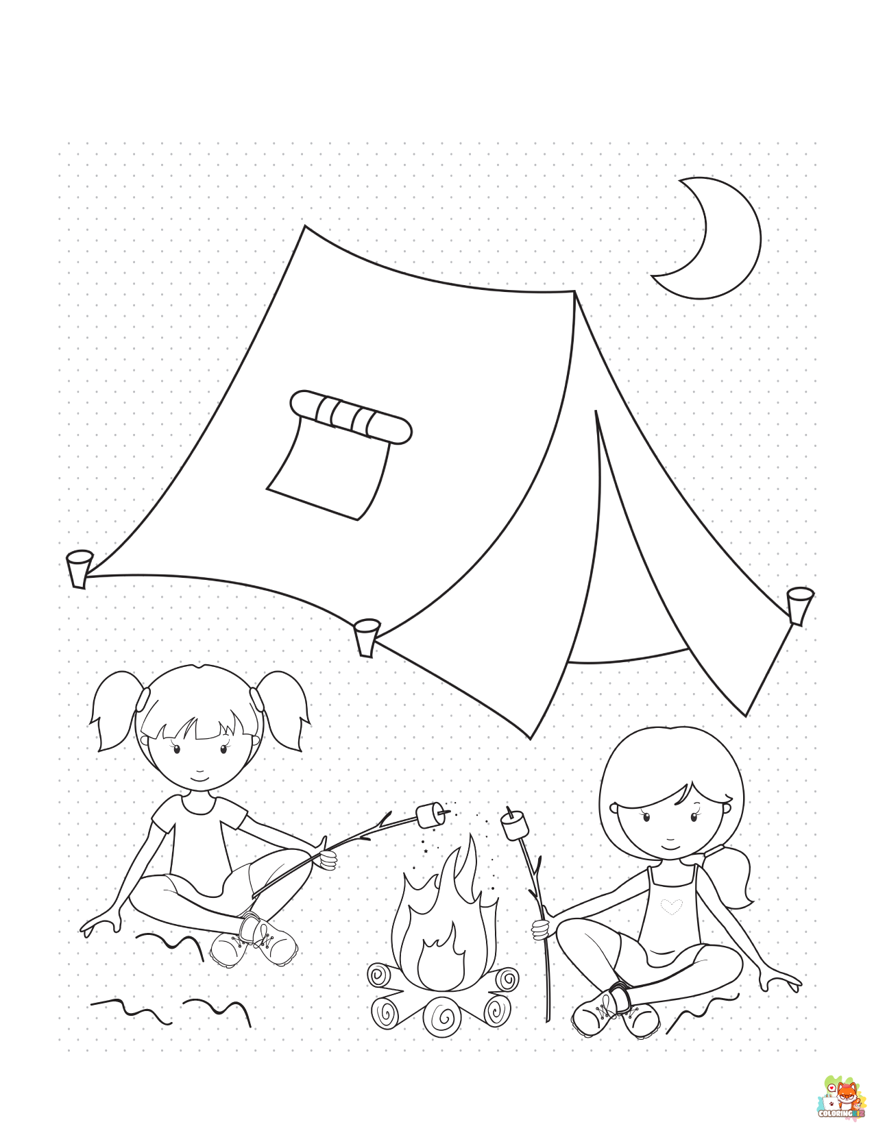 camp coloring pages 2