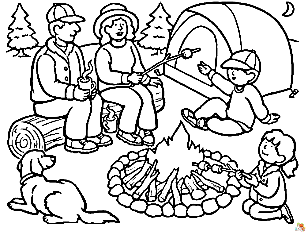 camp coloring pages 3