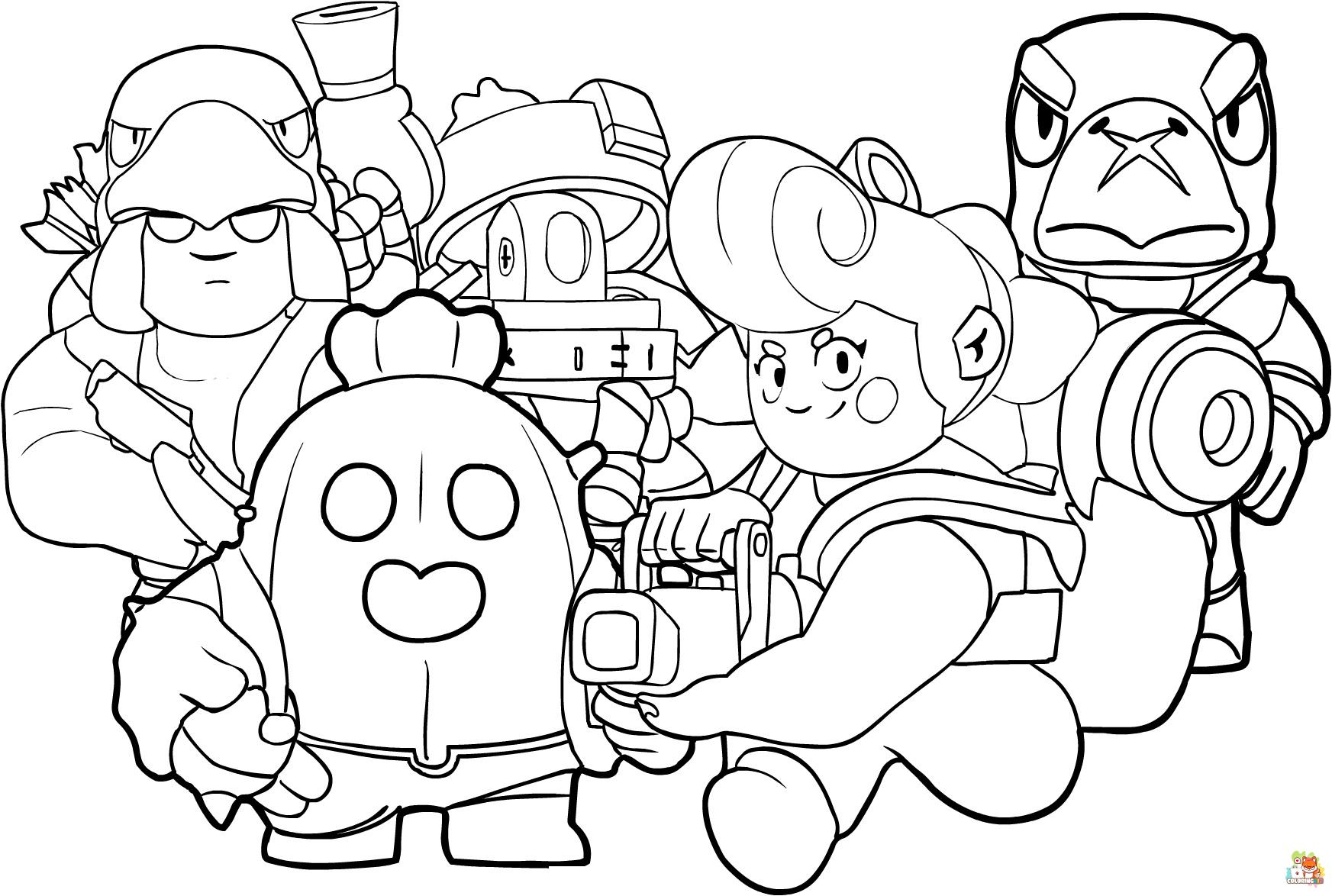 coloring pages brawl stars 5