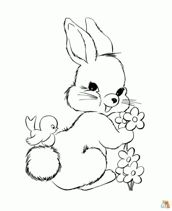 coloring pages bunny 2