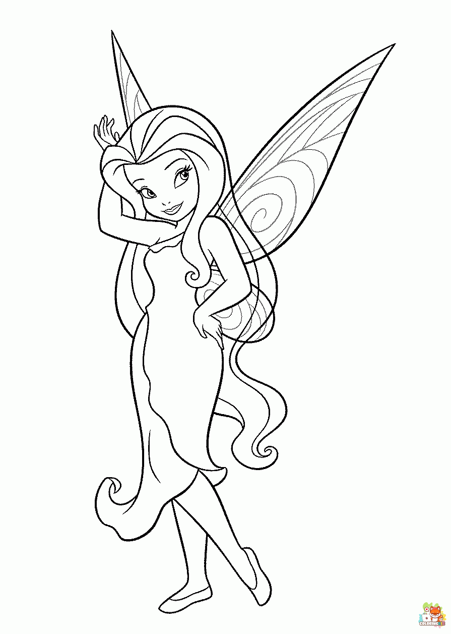 coloring pages fairy 1