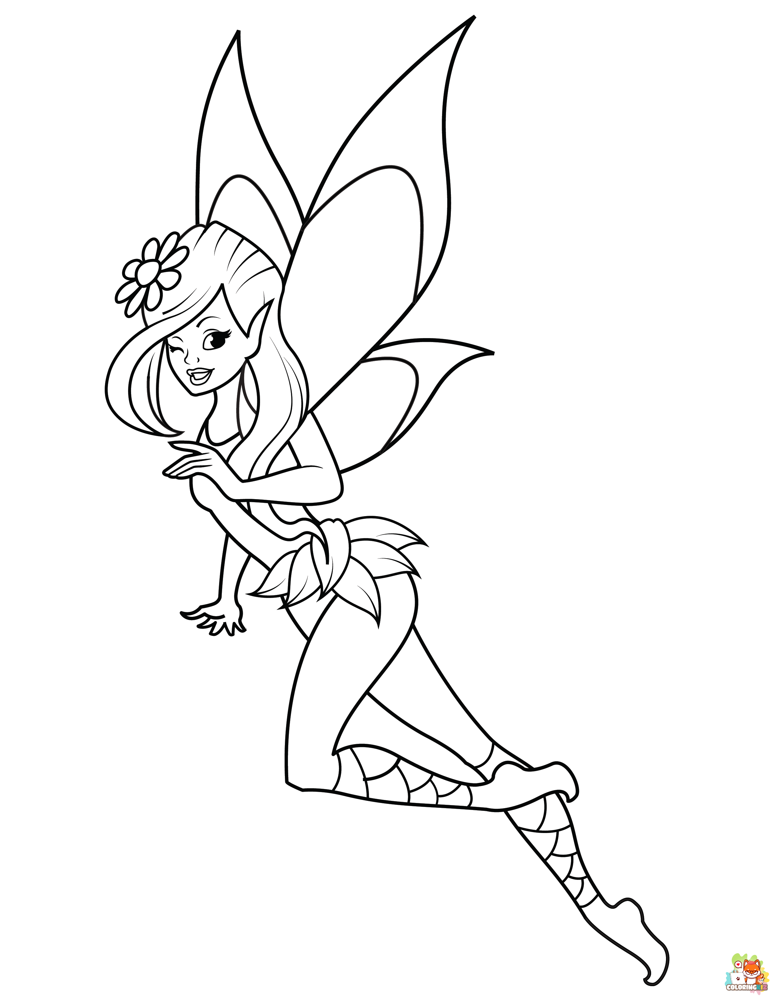 coloring pages fairy 2