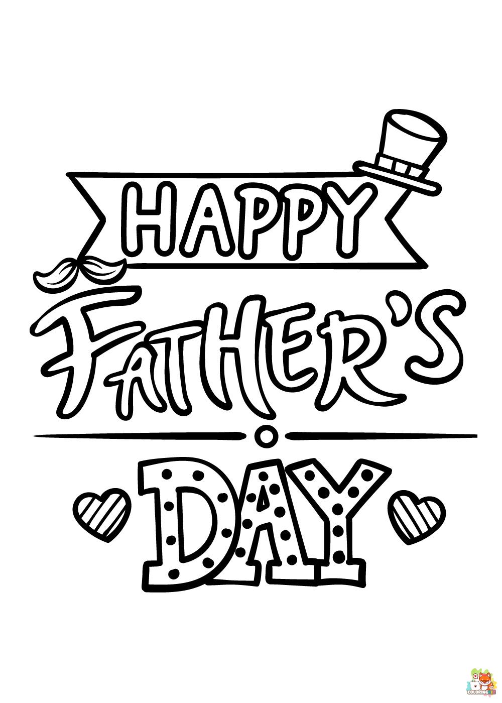coloring pages fathers day