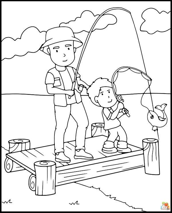 coloring pages fishing 2