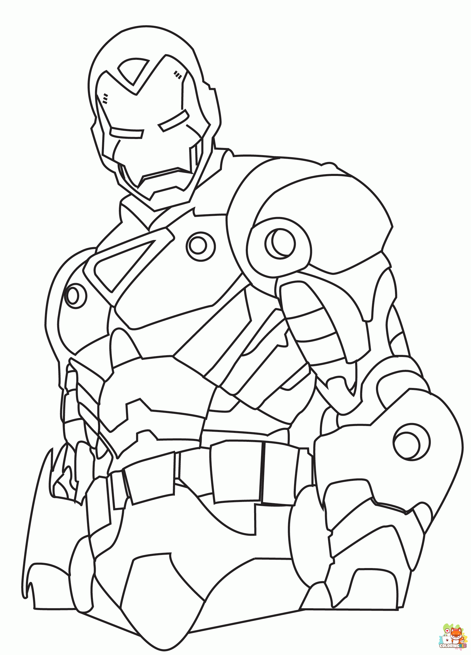 coloring pages iron man 1 1
