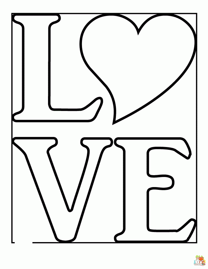 coloring pages love 1