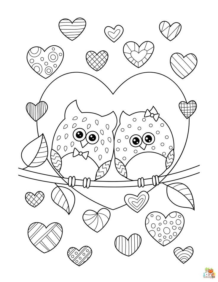 coloring pages love 1