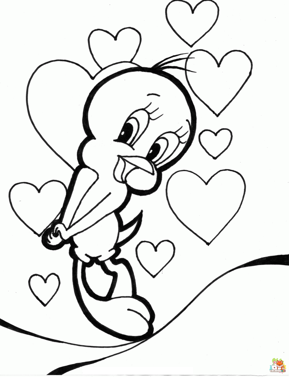 coloring pages love 2