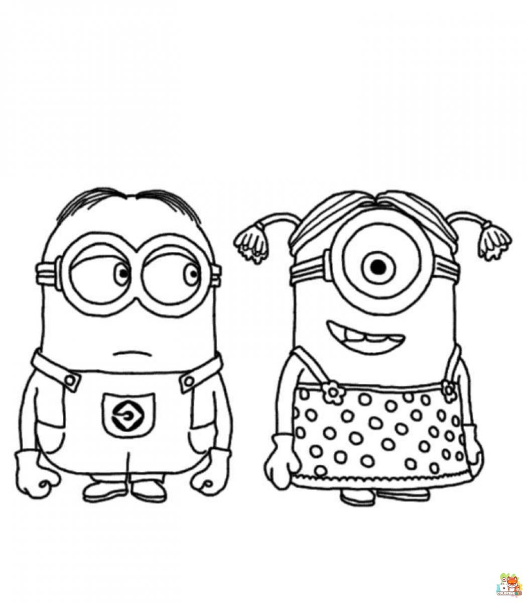 coloring pages minion 2