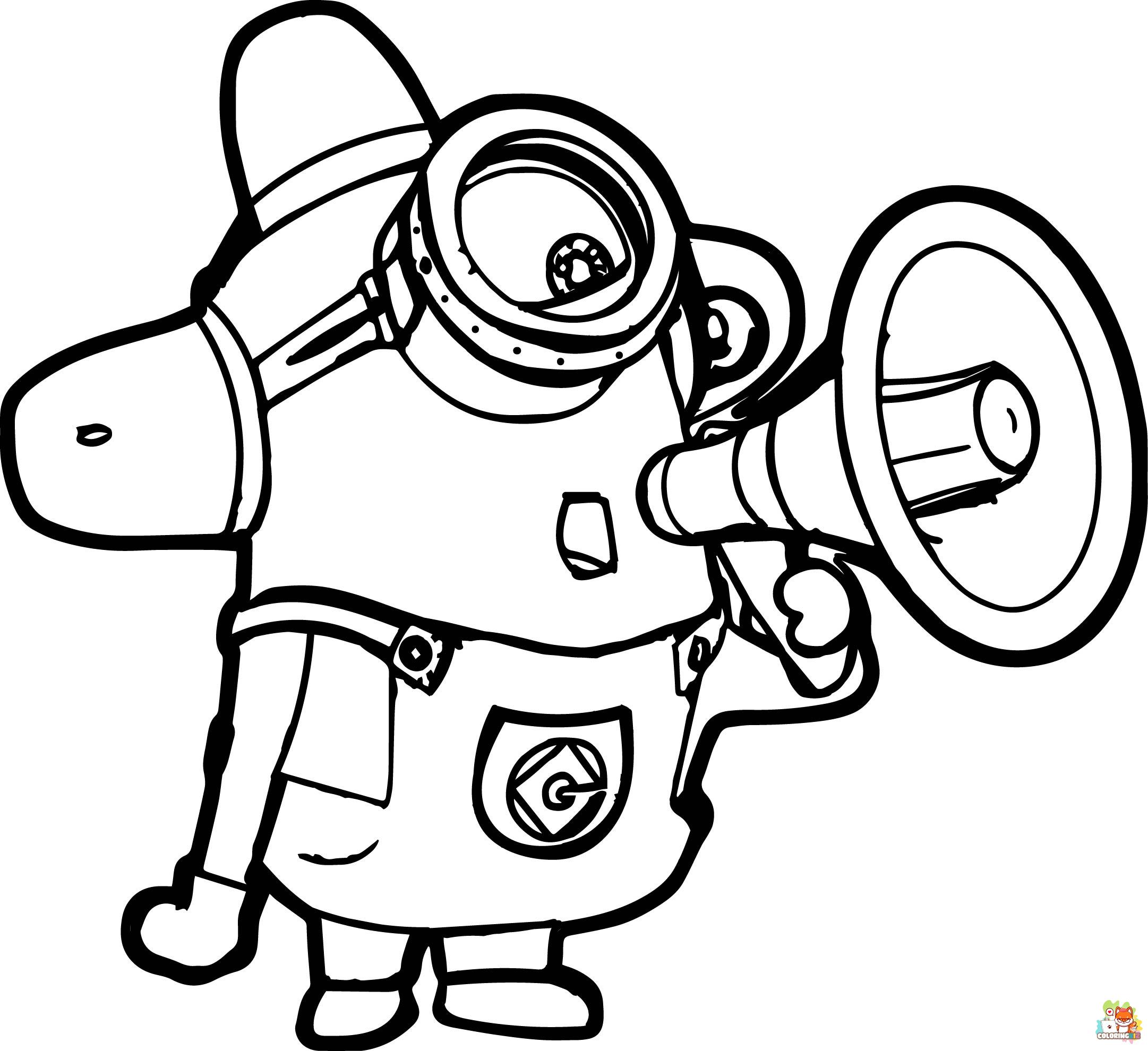 coloring pages minion 3