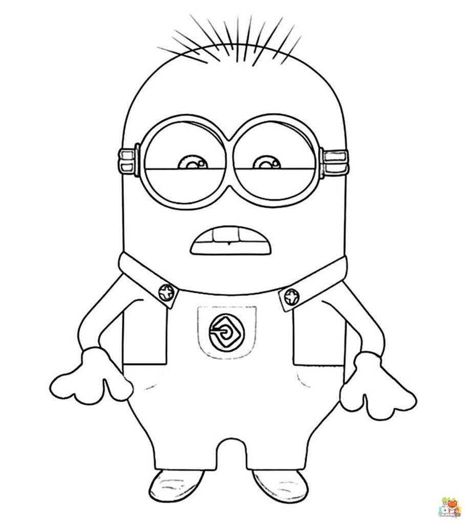 coloring pages minion 4