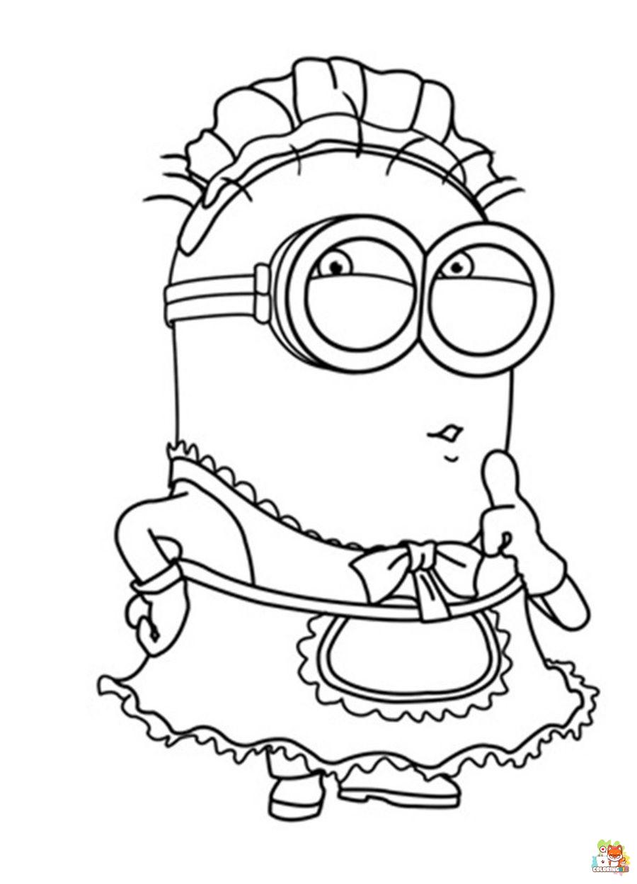coloring pages minion