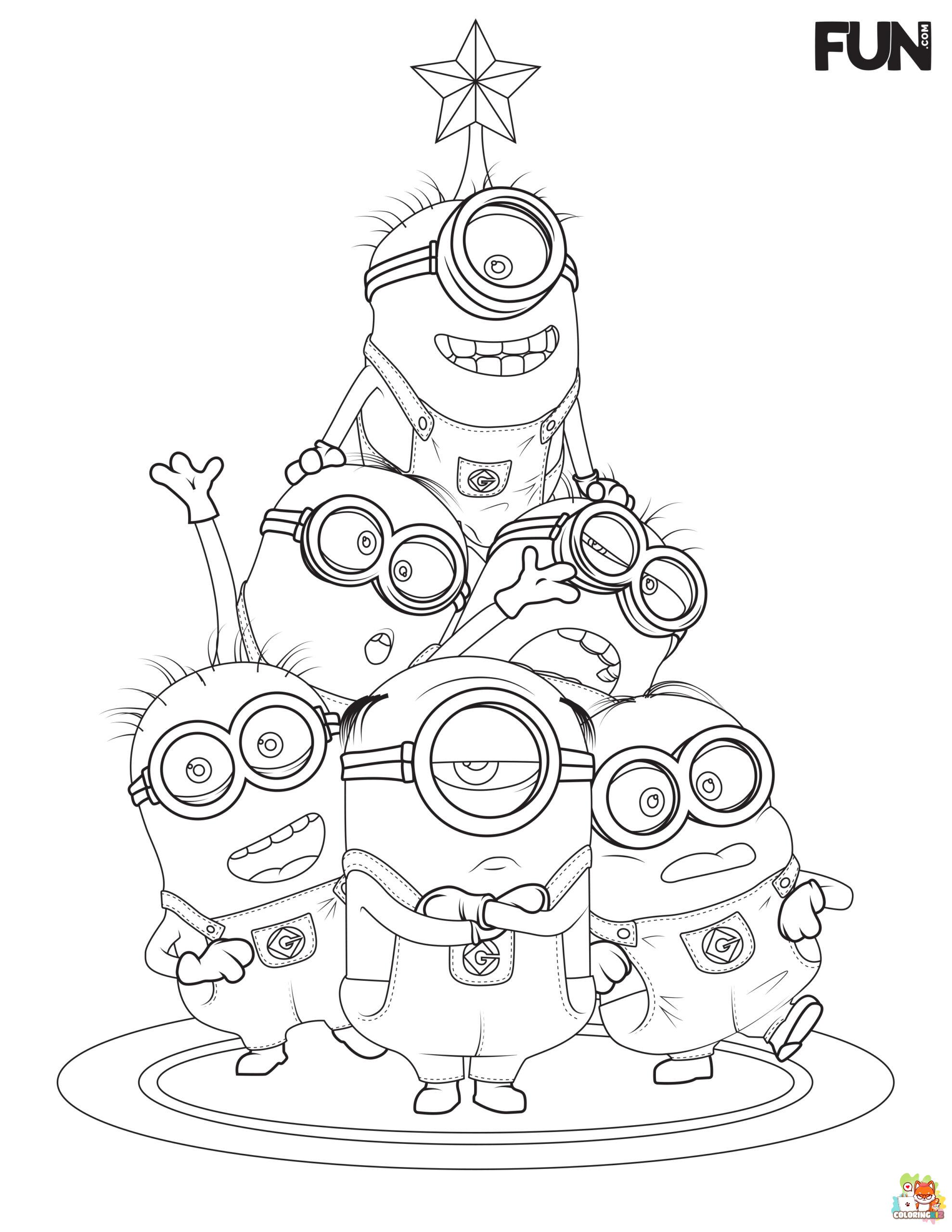 coloring pages minions 2