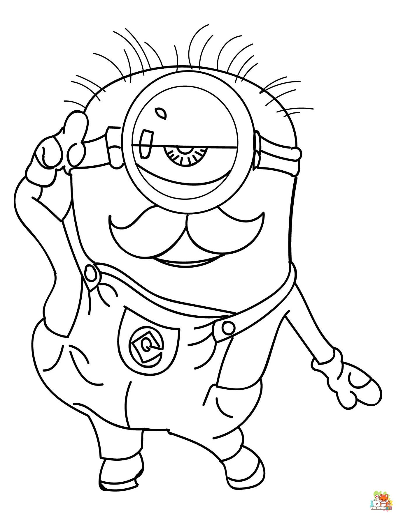 coloring pages minions 3