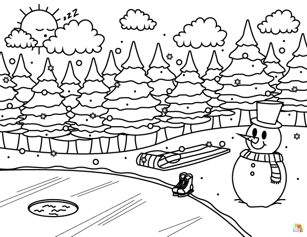 coloring pages winter 1