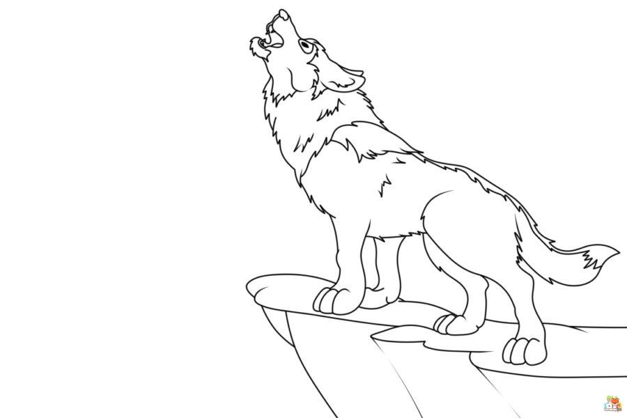 coloring pages wolf 1