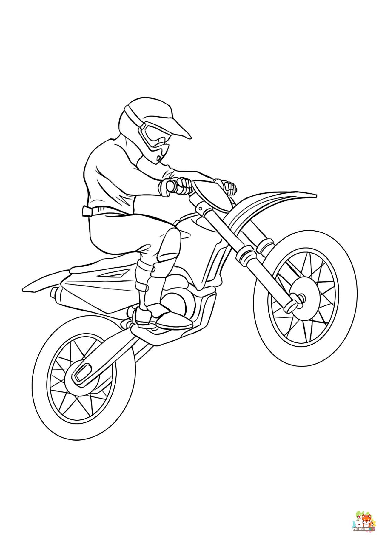 dirt bike coloring pages 1 1
