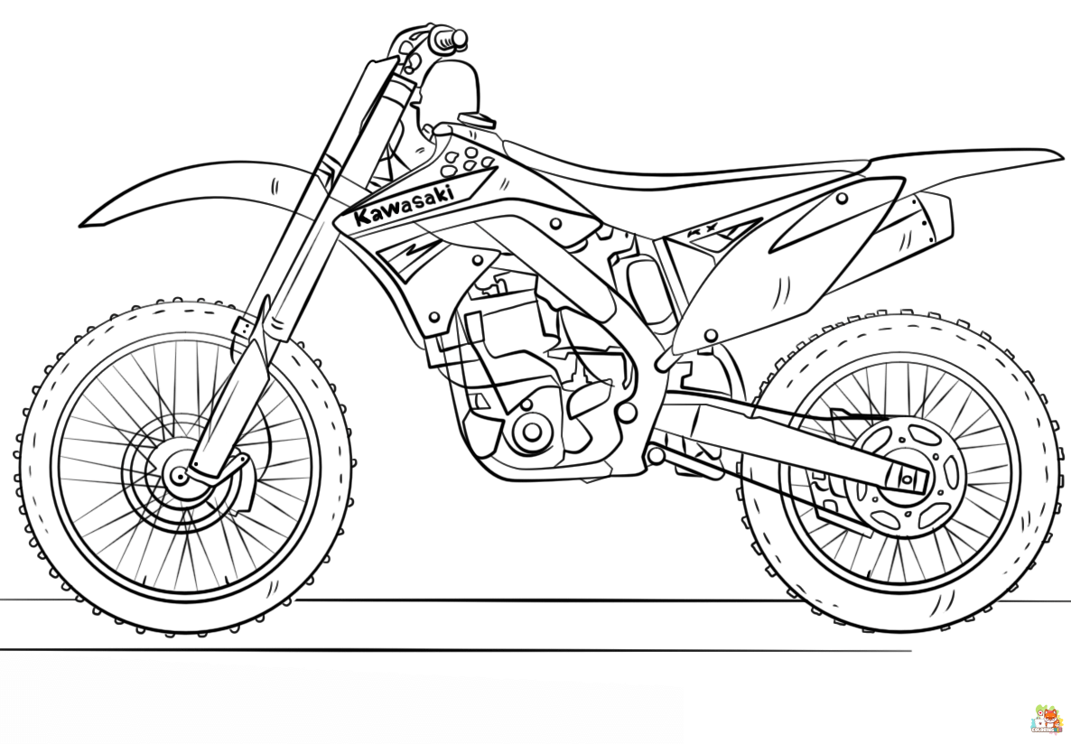 dirt bike coloring pages pdf