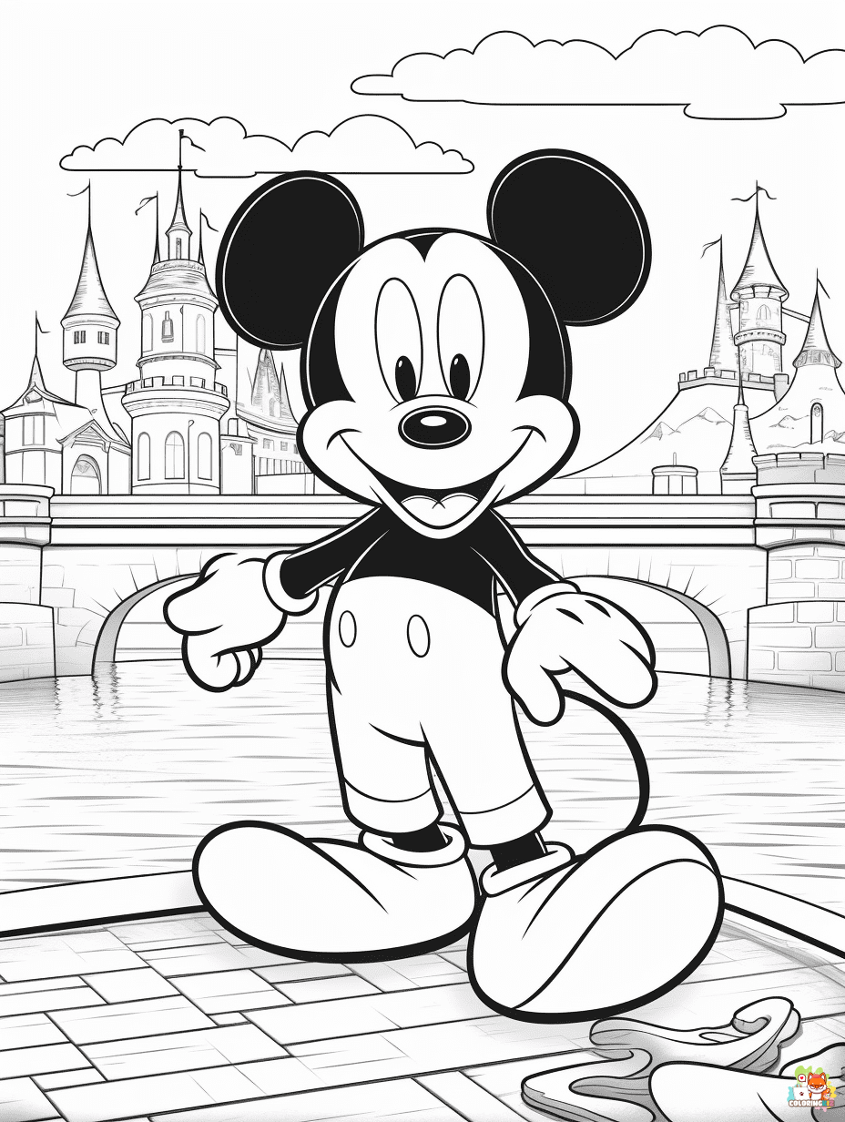 disney summer coloring pages 1 1