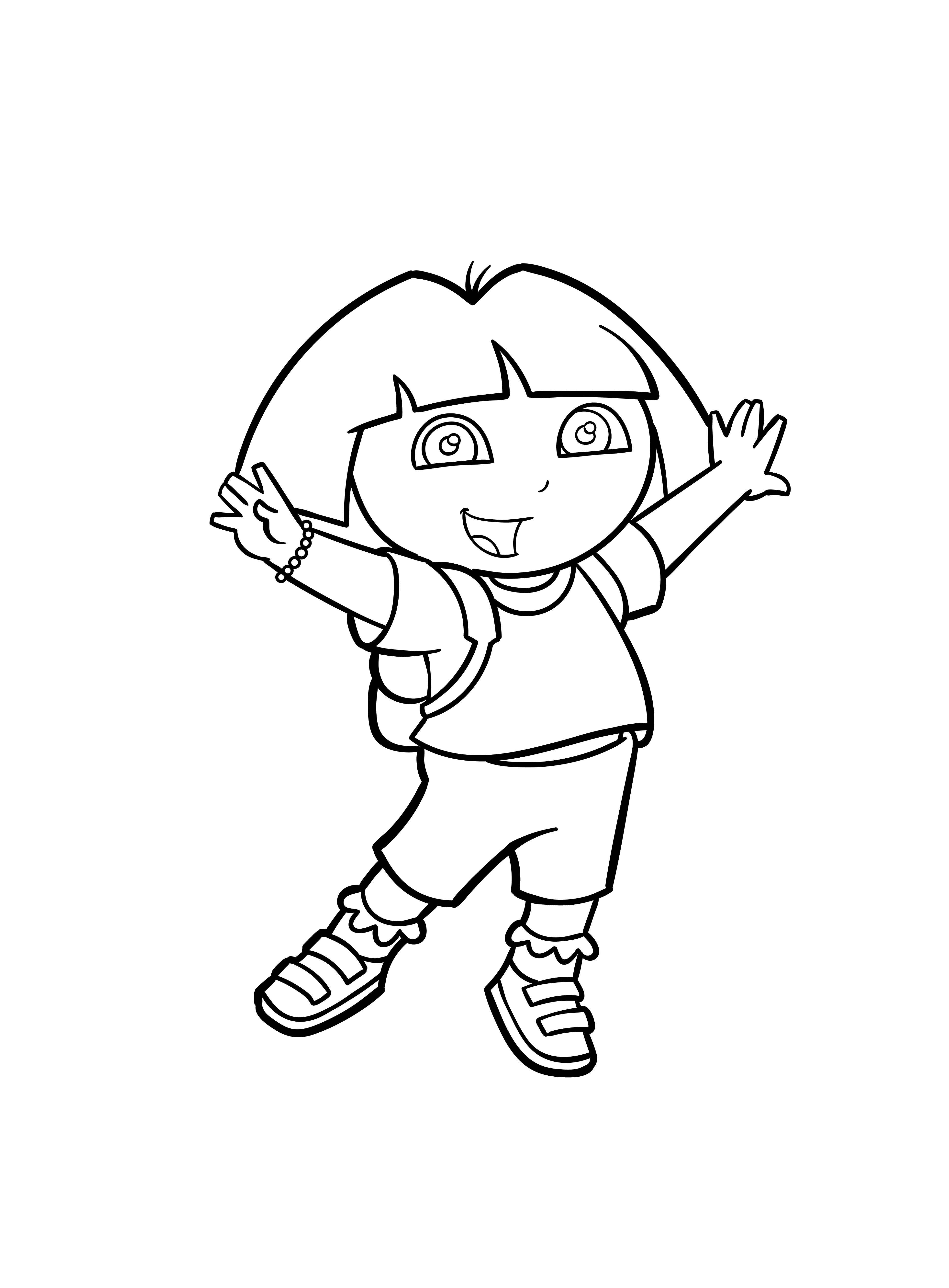 dora coloring pages 2