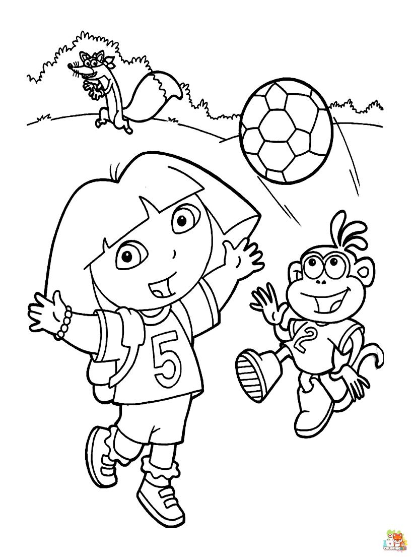 dora coloring pages 6