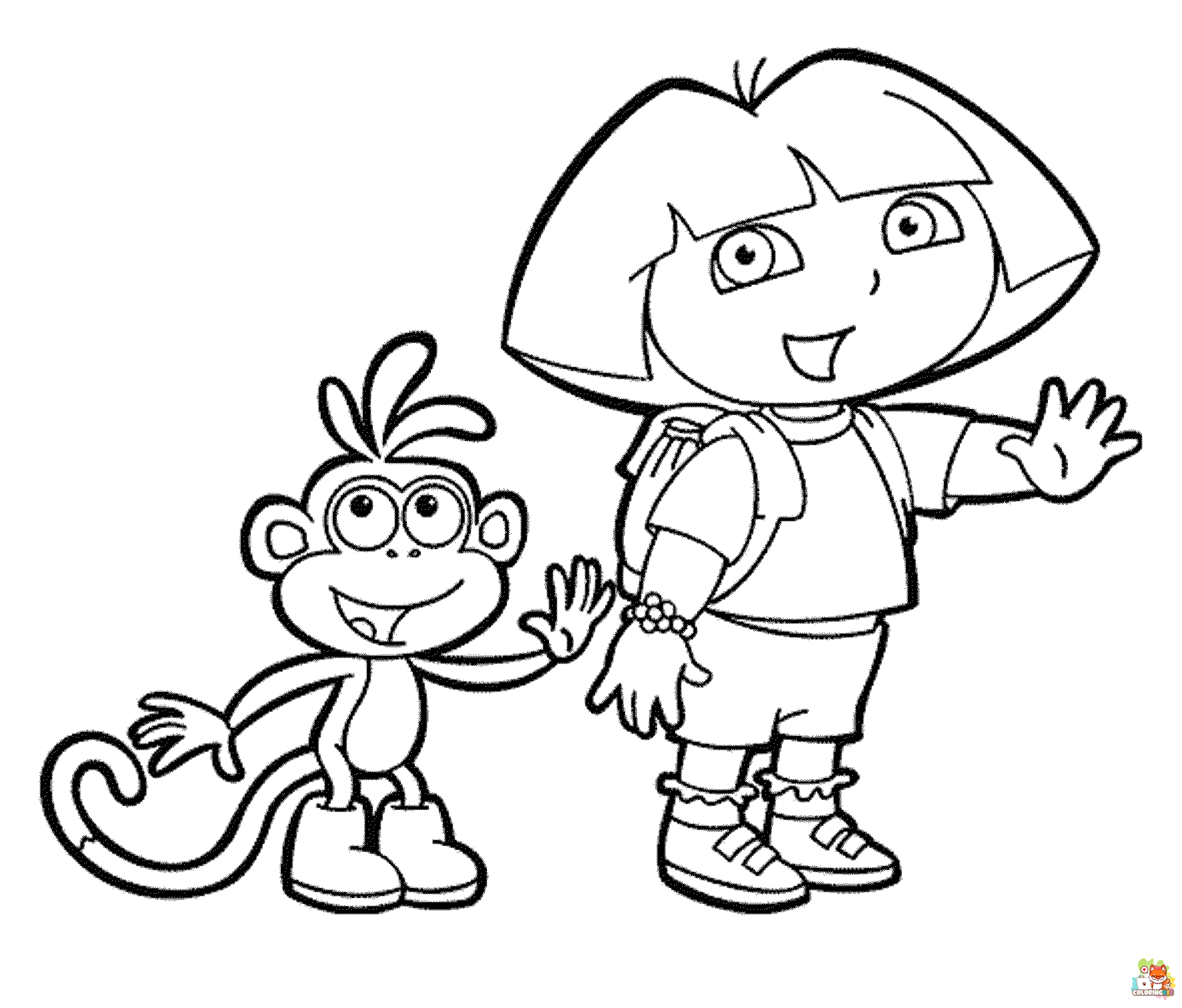 dora coloring pages 7