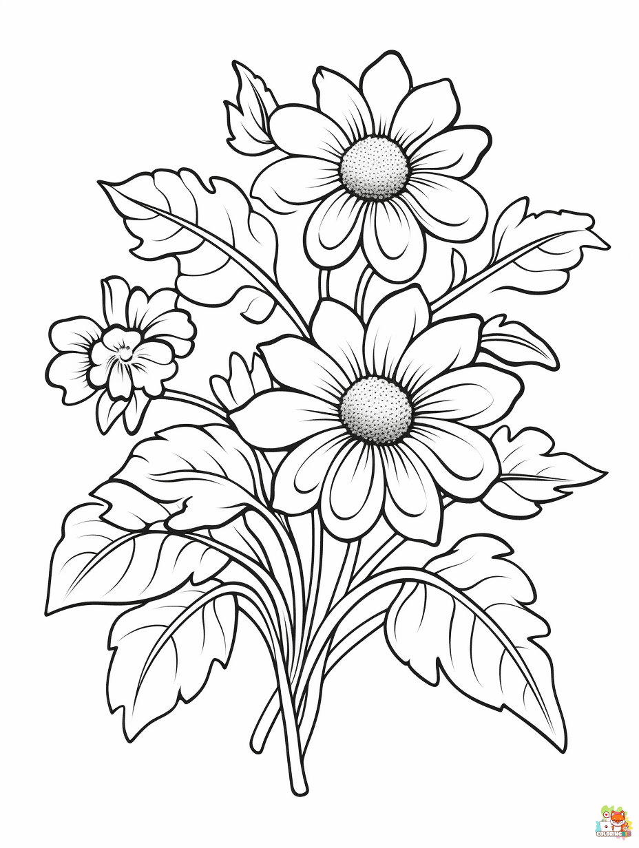 easy fall coloring pages