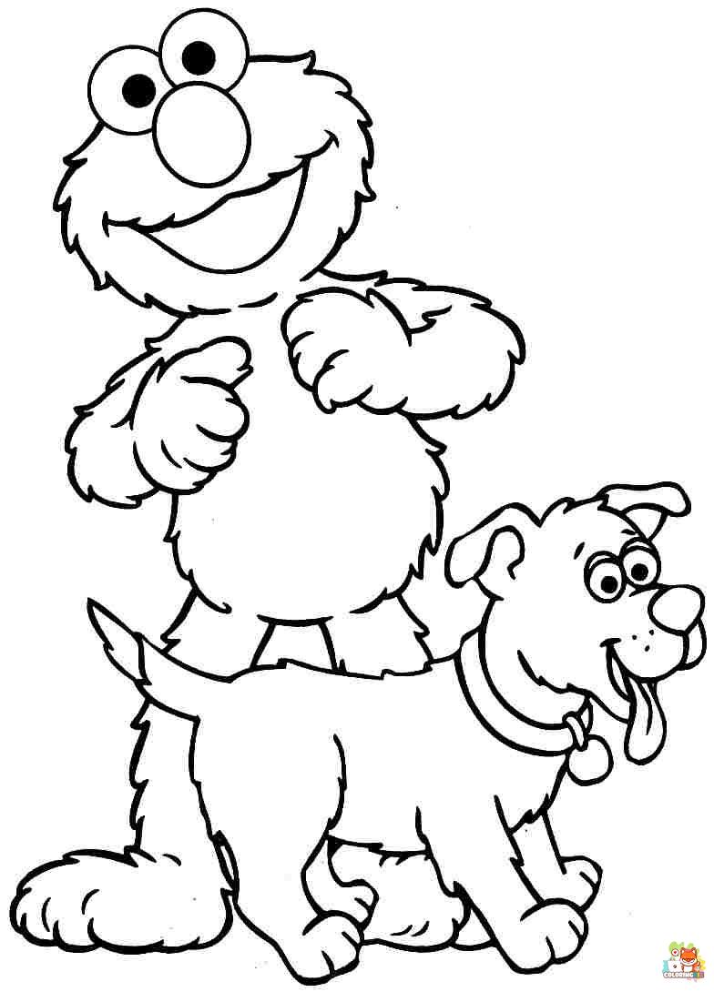 elmo coloring pages 1