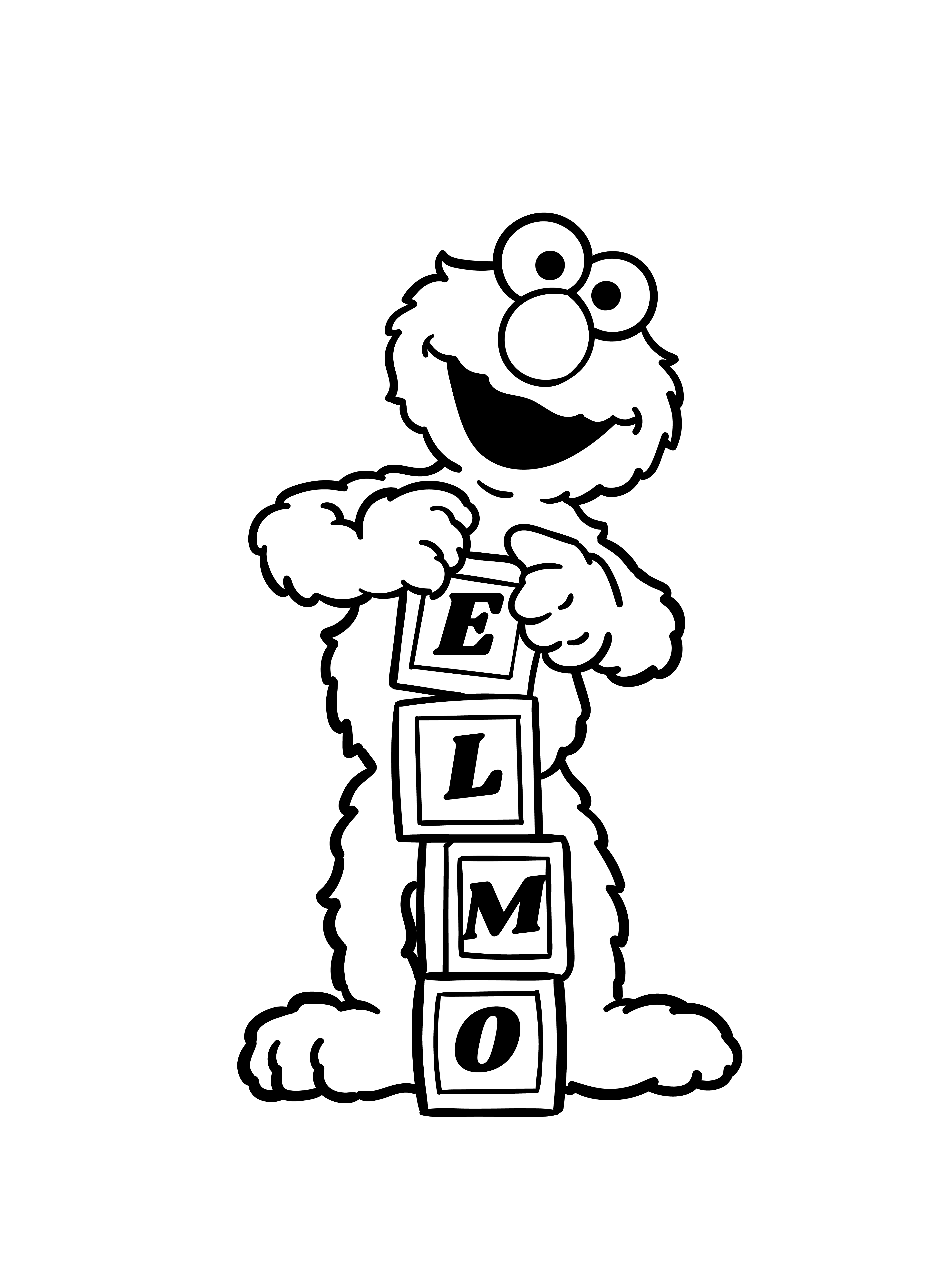 elmo coloring pages 7