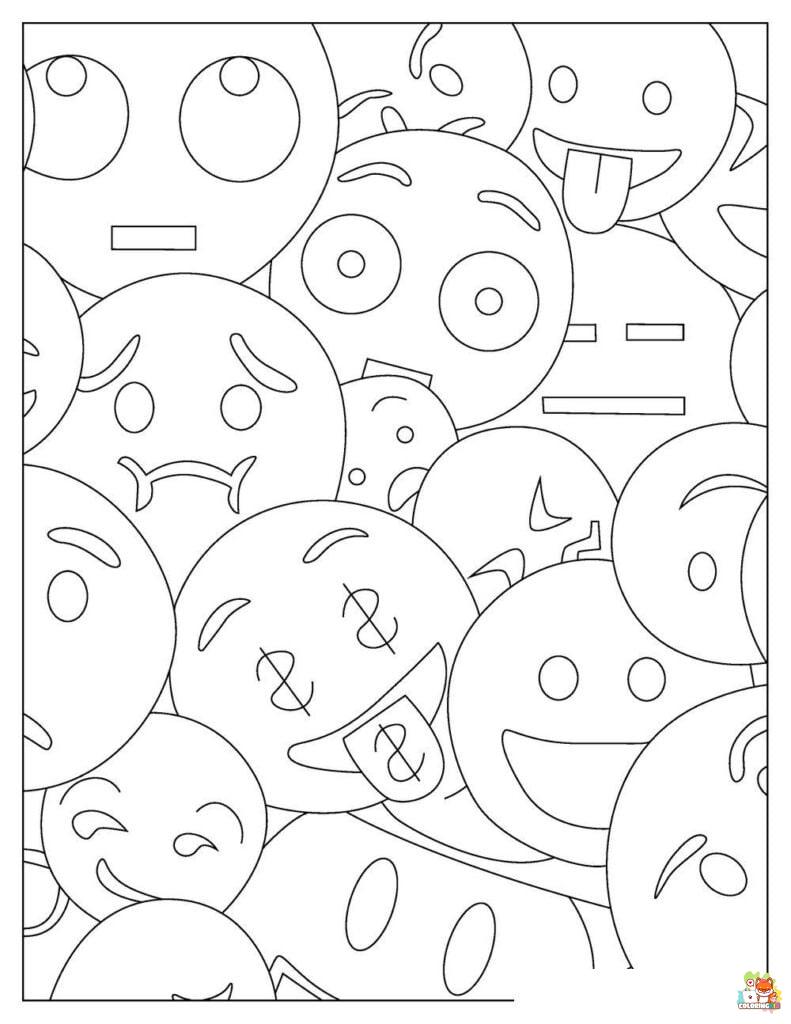 emoji coloring pages 3