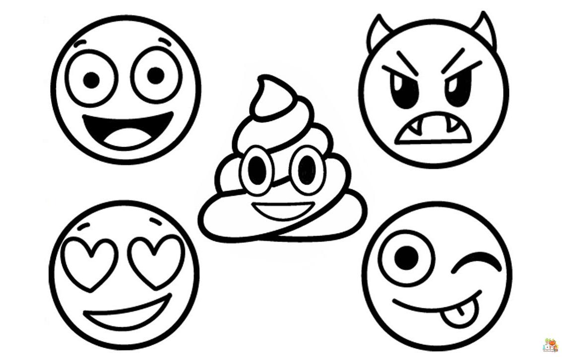emoji coloring pages 7