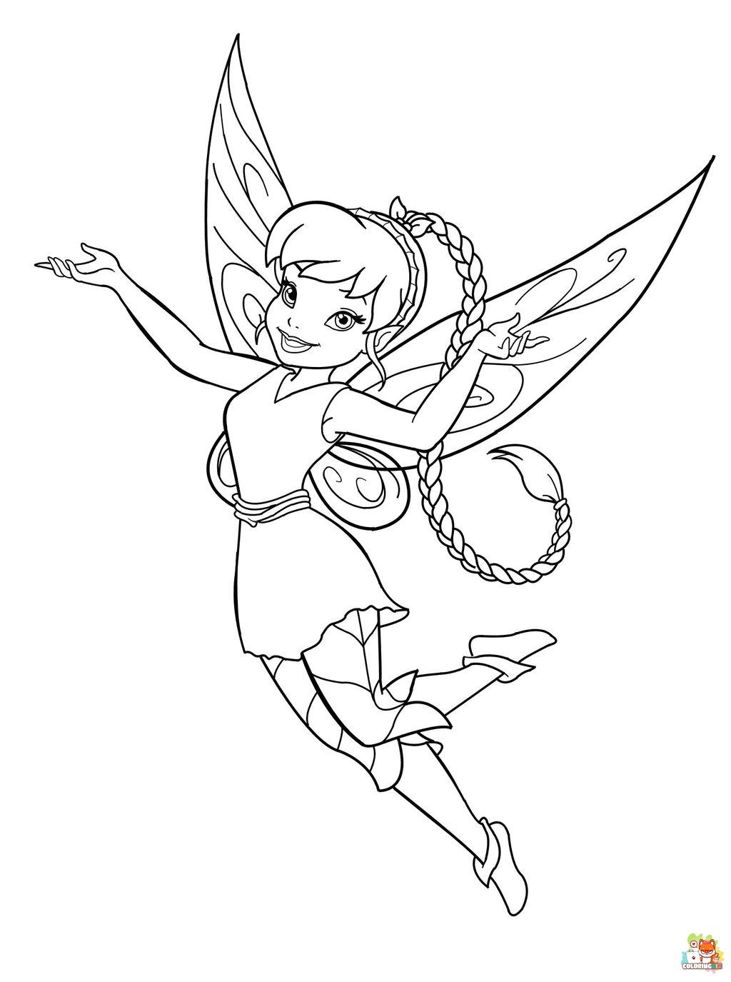 fairies coloring pages 3