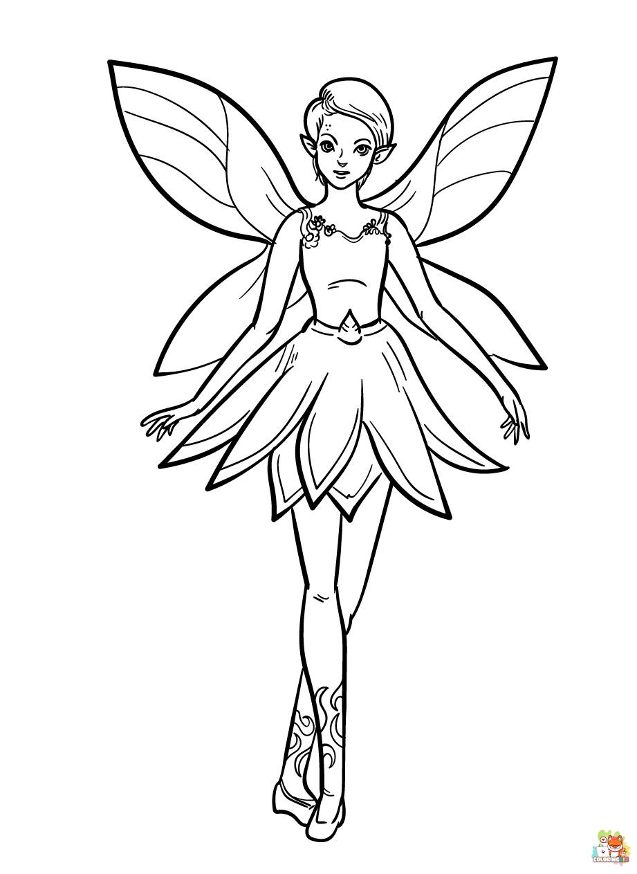 fairy coloring pages 1