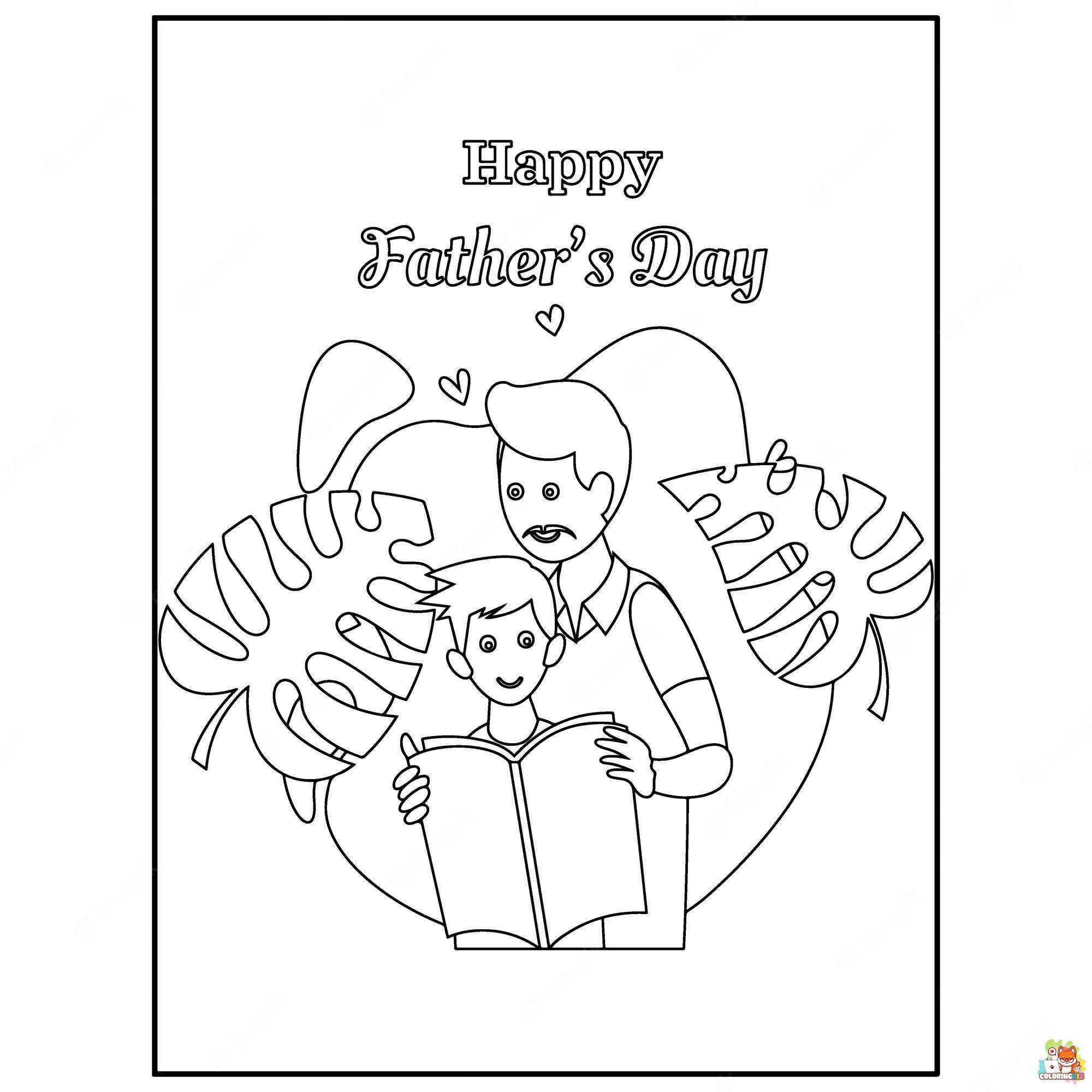 fathers day coloring pages 1