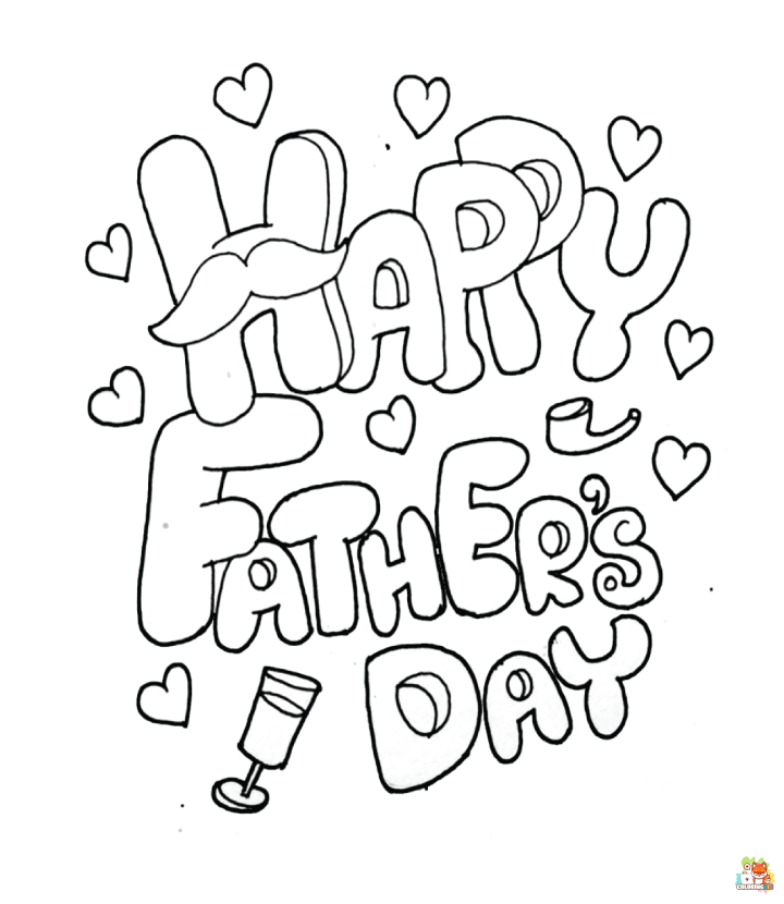 fathers day coloring pages 1