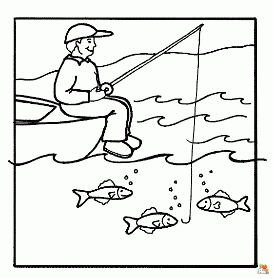 fishing coloring pages 2