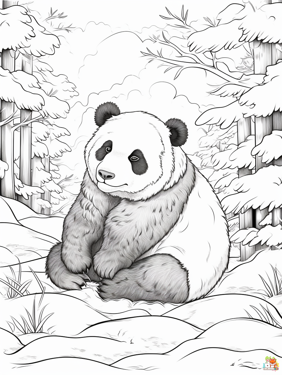 gbcoloring Panda Coloring pages for adult A panda bear playing 31c83015 e1e5 4d45 a280 fc3154055316