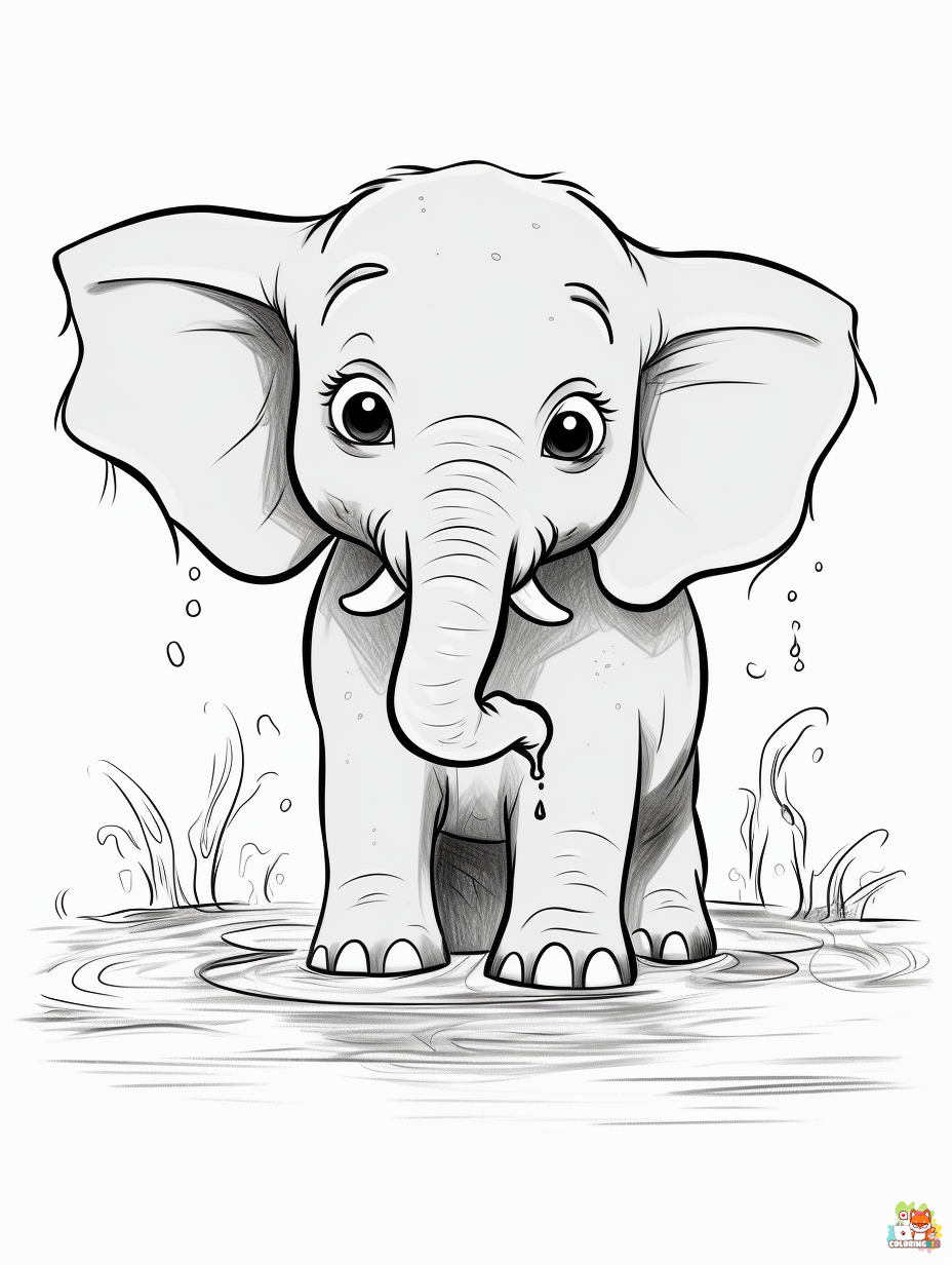 gbcoloring elephant Coloring pages for kids A baby elephant pla 06e1a6f9 8b7d 4f60 a28a ee59dfa34607