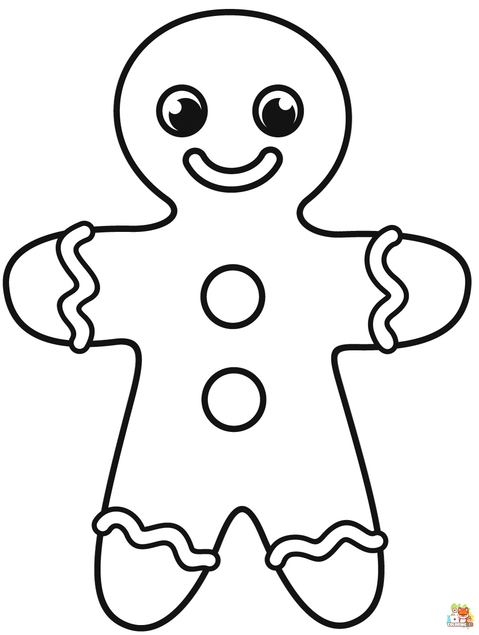 ginger bread man coloring pages 1