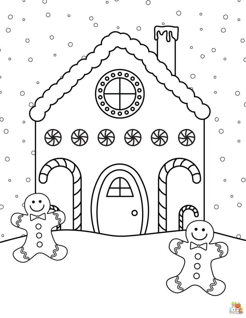 ginger bread man coloring pages 2