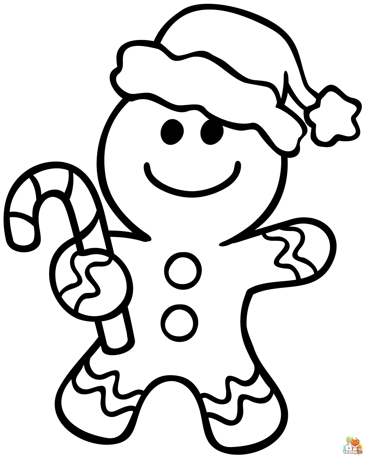 gingerbread man coloring pages 2