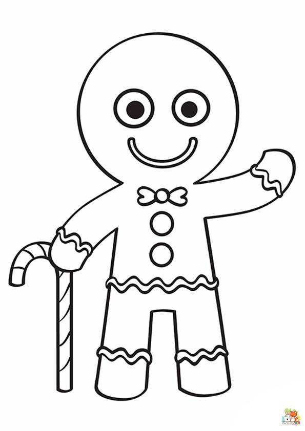 gingerbread man coloring pages 3