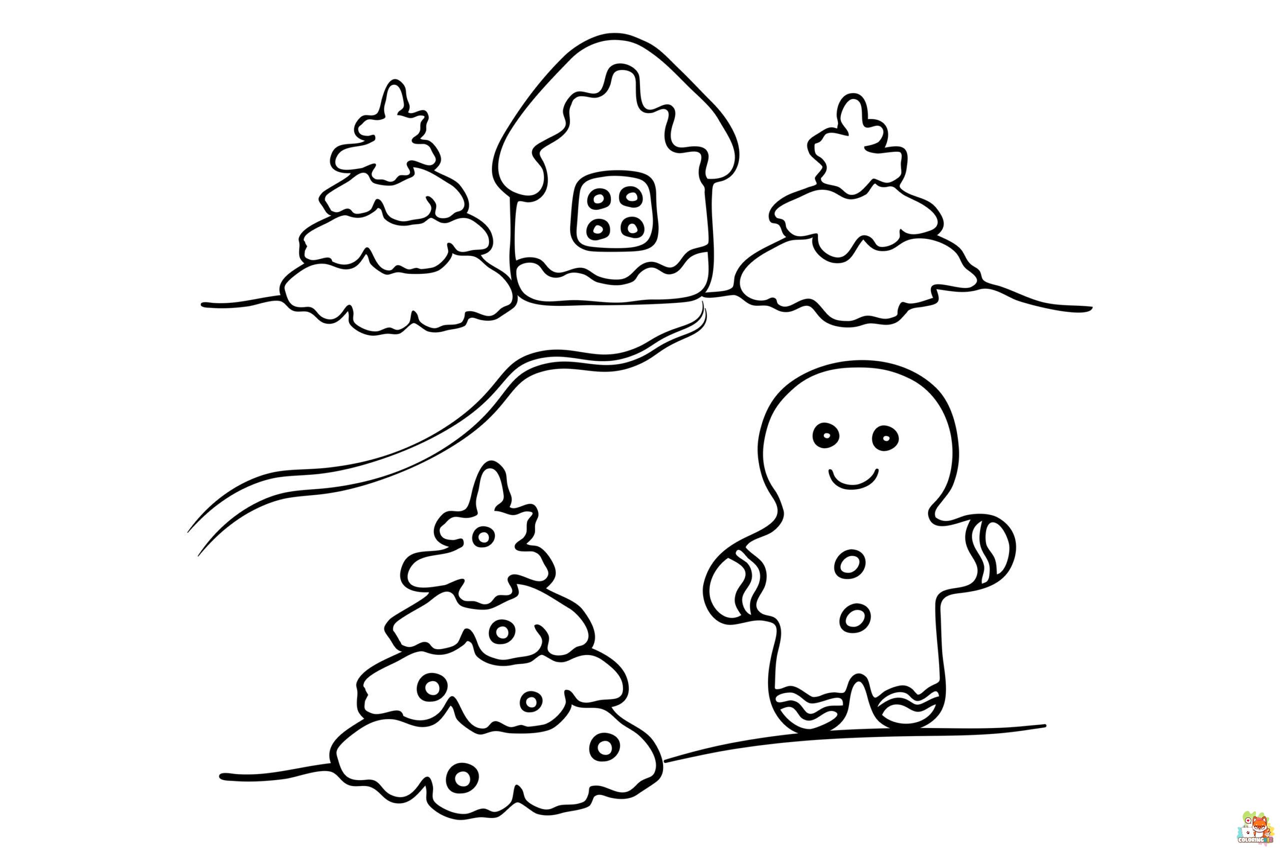 gingerbread man coloring pages 5