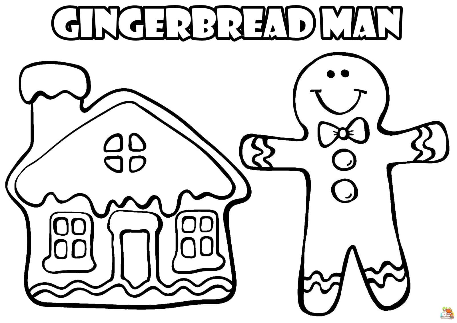 gingerbread man coloring pages pdf 1